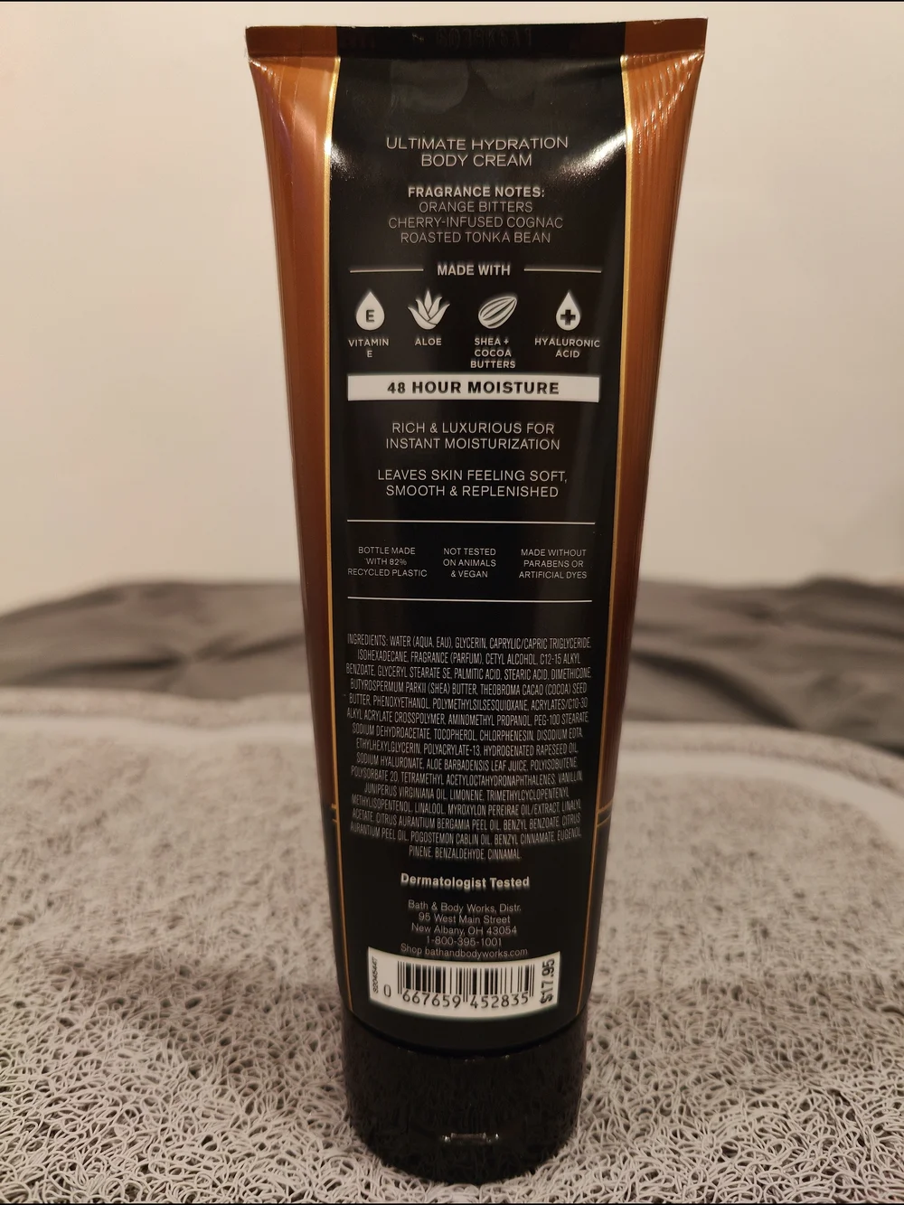 Bath & Body Works Crafted Cognac Men's Body Cream - Brown and Black - Picture 2 of 2